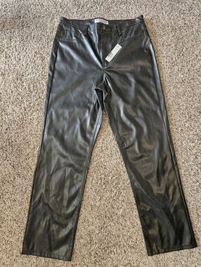 No Boundaries Black Faux Leather Pants
